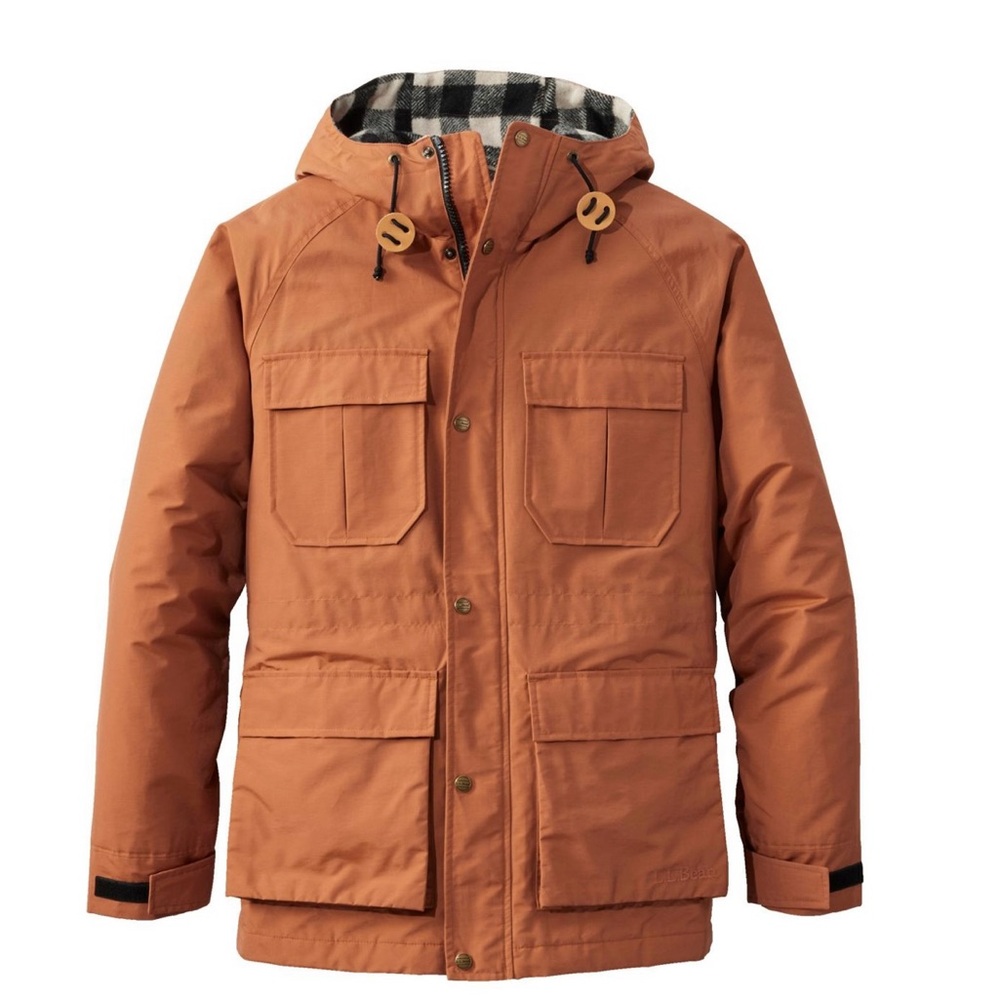 NWOT Men's LL Bean Rust Winter Coat